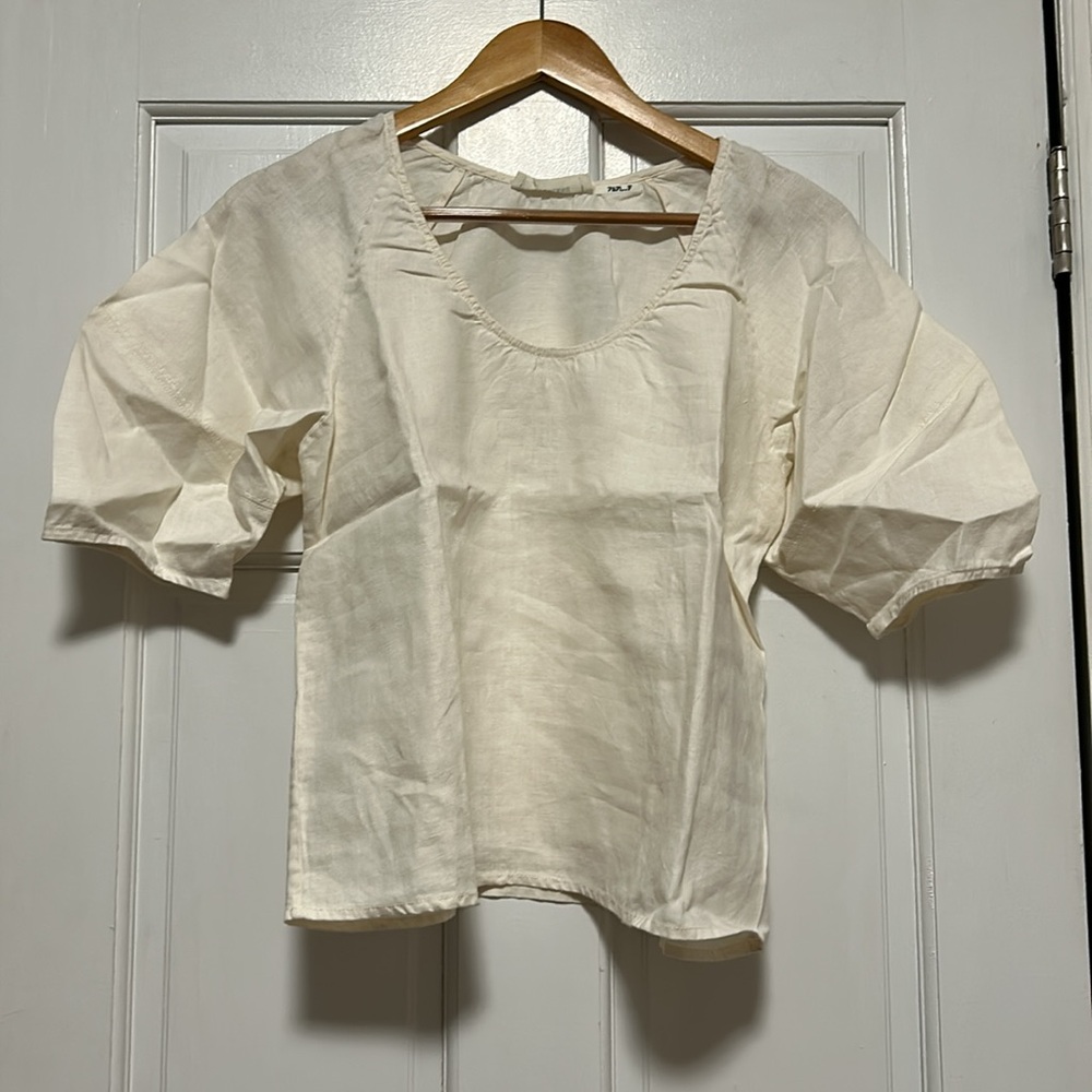 Everlane Scoop Top Linen